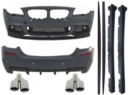 image-65-Kompletan karoserijski komplet prikladan za BMW F10 serije 5 (2011. i gore) M-Perfomance dizajn s vrhovima ispušnog prigušivača M-Power