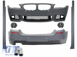 image-39-Kompletan karoserijski komplet prikladan za BMW F10 serije 5 (2011. i gore) M-Technik Dizjan s vrhovima ispušnog prigušivača ACS izgled