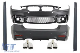 image-42-Kompletan karoserijski komplet prikladan za BMW F30 (2011-2019) EVO II M3 CS Dizjan s vrhovima ispušnog prigušivača Quad M-Power