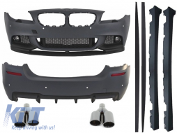 image-40-Kompletan karoserijski komplet prikladan za BMW F10 serije 5 (2011. i gore) M-Perfomance dizajn s vrhovima ispušnog prigušivača M-Power