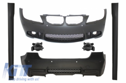 image-62-Kompletan karoserijski komplet prikladan za BMW serije 3 E90 LCI Facelift 2008-2011 M3 Dizjan s PDC svjetlima za maglu