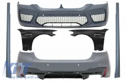 image-6-Kompletan karoserijski komplet prikladan za BMW serije 5 G30 (2017. kasnije) Limuzina s Prednji blatobran Chrome M5 Dizjan