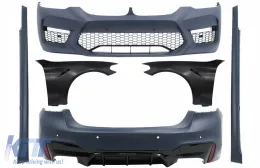 image-7-Kompletan karoserijski komplet prikladan za BMW serije 5 G30 (2017. kasnije) Limuzina s Prednji blatobran crni M5 Dizjan