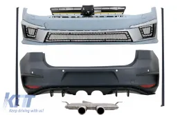 image-44-Kompletan karoserijski komplet prikladan za VW Golf 7 VII 5G1 (2012-2017) R400 Dizjan s kompletnim ispušnim sustavom