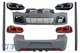 image-49-Kompletan karoserijski komplet prikladan za VW Golf VI 6 MK6 (2008-2013) R20 Dizjan s dinamičkim sekvencijalnim svjetlom za zadimljivanje