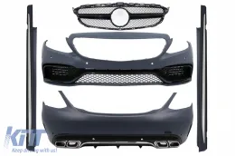 image-18-Kompletan karoserijski komplet prikladan za Mercedes C-klasu W205 Sedan (2014-2018) C63 Dizjan