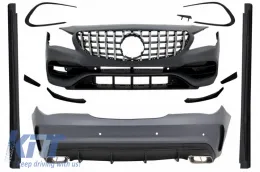 image-9-Kompletan karoserijski komplet prikladan za Mercedes CLA W117 C117 (2013-2018) Facelift CLA45 Dizjan s prednjom rešetkom