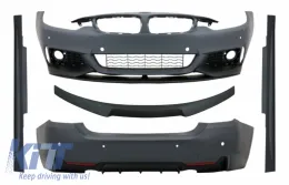 image-57-Kompletan karoserijski komplet s Mat crna spojlerom za prtljažnik prikladan za BMW serije 4 Spojler Kupe (2013. kasnije) M-Perfomance dizajn