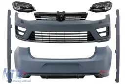 image-20-Kompletan karoserijski komplet s Prednja svijetla 3D LED DRL prikladan za VW Golf 7 VII (11/2012-07/2017) R Dizjan