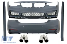 image-20-Kompletan komplet karoserije pogodan za BMV serije 4 F32 coupe F33 cabrio (2013-2019) M4 dizajn sa nastavak auspuha-izduvi ACS dizajn