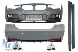 image-32-Kompletan komplet karoserije s vrhovima prigušivača ispušnog sustava prikladan za BMW serije 3 F30 (2011-2019) M-Perfomance dizajn