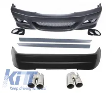 image-30-Kompletan komplet vanjske karoserije prikladan za BMW E46 (98-05) serije 3 2D Kupe Kabrio M3 CSL Dizjan s vrhovima ispušnog prigušivača ACS-dizajn