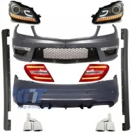 image-39-Kompletan komplet vanjske karoserije prikladan za MERCEDES C-klase W204 Facelift C63 Dizjan