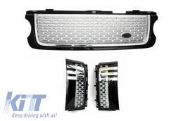 Komplett Autobiography Body Kit, Range Rover Vogue (L322) (2002-2009), Facelift dizájn, fekete/ezüst-image-6045000