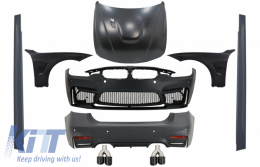 image-25-Komplett Body Kit BMW F30 (2011-2019) EVO II M3 CS dizájn, ködlámpa nélkül, első sárvédőkkel, motorháztetővel és szénszálas kipufogóvégekkel