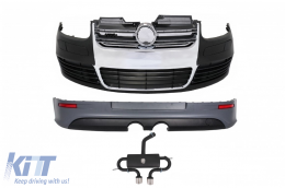 
Komplett body kit VW Golf 5 (2005-2007) modellekhez, R32 Design, kipufogórendszerrel-image-6099297