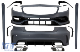 image-4-Komplett Bodykit & Auspuff Tipps für Mercedes A W176 2012-2018 Facelift A45 Look
