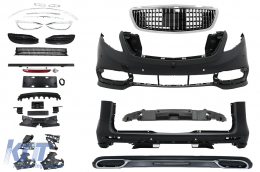 Komplett Bodykit für Mercedes V-Klasse W447 2014+ Gitter Heckschutz Fußplatte-image-6093007