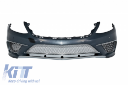 Komplettes Bodykit Auspuff Tipps Chrom für Mercedes S W222 13-07.17 S65 Look LWB-image-56922