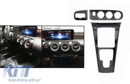 Konsole Panel Dashboard Schalter Rahmen Kohlenstoff für Mercedes W177 V177 LHD-image-6049542