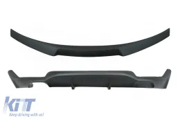 image-20-Konwersja do M Look Dyfuzor & Spoiler bagażnika dla BMW 4 F32 2013+ Matowa czerń