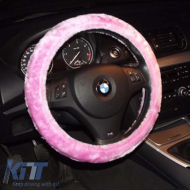 Kormányvédő ''Pinky'' fekete, rózsaszín keresztszemes varrással, közepes 37-39cm 2505059-image-6296701