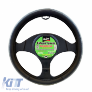 image-29-Kormányvédő PVC fekete/szürke közepes 37-39cm