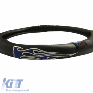 Kormányvédő PVC Flame Kék Medium 38cm-image-6294599