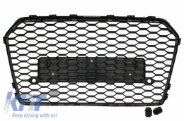 
Középső hűtőrács AUDI A6 C7 4G Facelift 2015-2018 modellekhez, RS6 Design, Zongorafekete-image-6053926