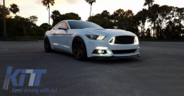 Középső hűtőrács DRL nappali menetfénnyel Ford Mustang Mk6 VI (2015-2017), RTR Design-image-6057550