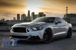 Középső hűtőrács DRL nappali menetfénnyel Ford Mustang Mk6 VI (2015-2017), RTR Design-image-6057551