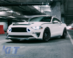 Középső hűtőrács DRL nappali menetfénnyel Ford Mustang Mk6 VI (2015-2017), RTR Design-image-6057553