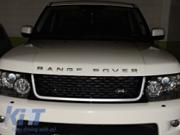 Középső hűtőrács és oldalsó szellőző szett Land Rover Range Rover Sport Facelift (2009-2013) L320 Autobiography Look teljesen fekete-image-6024381