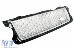 Középső hűtőrács és oldalsó szellőző szett Land Rover Range Rover Vogue (L322) (2010-2012) Autobiography Look fekete kiadás-image-6006864