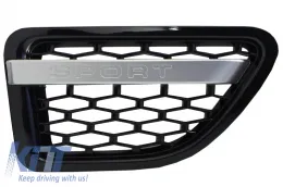 Középső hűtőrács és oldalsó szellőző szett Land Rover Range Rover Sport (2005-2008) L320 Autobiography Look teljesen fekete-image-6020564