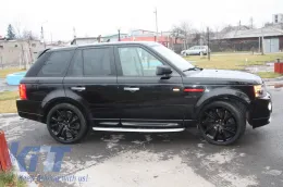 Középső hűtőrács és oldalsó szellőző szett Land Rover Range Rover Sport Facelift (2010-2013) L320 Autobiography Look fekete-piros kiadás-image-6021901