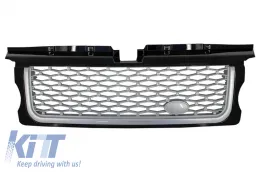Középső hűtőrács és oldalsó szellőző szett Land Rover Range Rover Sport (2005-2008) L320 Autobiography Look fekete-ezüst kiadás-image-6020567