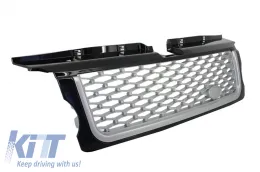 Középső hűtőrács és oldalsó szellőző szett Land Rover Range Rover Sport (2005-2008) L320 Autobiography Look fekete-ezüst kiadás-image-6020568