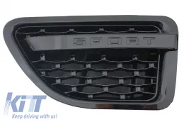 Középső hűtőrács és oldalsó szellőző szett Land Rover Range Rover Sport (2005-2008) L320 Autobiography Look teljesen fekete-image-6026292