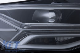 Középső hűtőrács és teljes LED fényszóró dinamikus irányjelzővel AUDI A6 C7 4G Facelift (2015-2018) modellekhez, RS6 Matrix Design-image-6054098