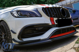 Középső hűtőrács MERCEDES Benz A-osztály W176 Facelift (09.2015-2018) A45 GT-R Panamericana Design teljesen fekete-image-6094717