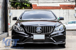 Középső hűtőrács Mercedes E-osztály C207 W207 A207 Facelift (2013-2017) Coupe Cabrio, GTR Design, Fekete-image-6046319