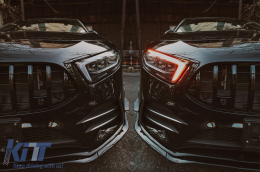 Középső rács Mercedes A-Class W177 Hatchback / V177 Sedan (04.2018-) GT-R Panamericana Design Fekete-image-6090886