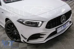 Középső rács Mercedes A-osztály W177 Hatchback / V177 Sedan (04.2018-) GT-R Panamericana Design Fekete-image-6094932