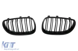 Középső Rács Vese Rács BMW 5 Series E60 (2003-2009) Dupla csíkkal M Design Zongora fekete-image-6018753