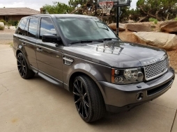 Középső rács  és oldalsó szellőző összeállítás Land Rover Range Rover Sport (2005-2008) L320 Autobiography Look fekete ezüst kiadás-image-6016973