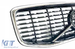 Középső vese hűtőrács, BMW 3-as E46 Non Facelift (1998-09.2001), dupla csíkos, M Design, zongorafekete-image-6126502