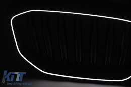 Középső vese hűtőrács, BMW X5 G05 (2018-tól), Dupla csíkos M Design, Zongorafekete-image-6277394