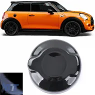 image-4-Kraftstoffdeckelabdeckung in Schwarz glänzend, geeignet für Mini F55 F56 F57 13-21