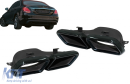 Ákroi Exatmíseon gia Mercedes C-Class W205 S205 C205 A205 E-Class W213 S-Class W222 GLE C292 GLE W166 GLC W253 X253 C253 C217 (2014-epáno) Mavro smarágdi-image-6128335